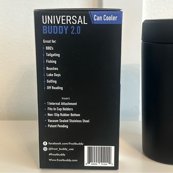 Frost Buddy​ Universal Buddy Stainless Steel Insulated Can Cooler Gray Box READ - Picture 4 of 7